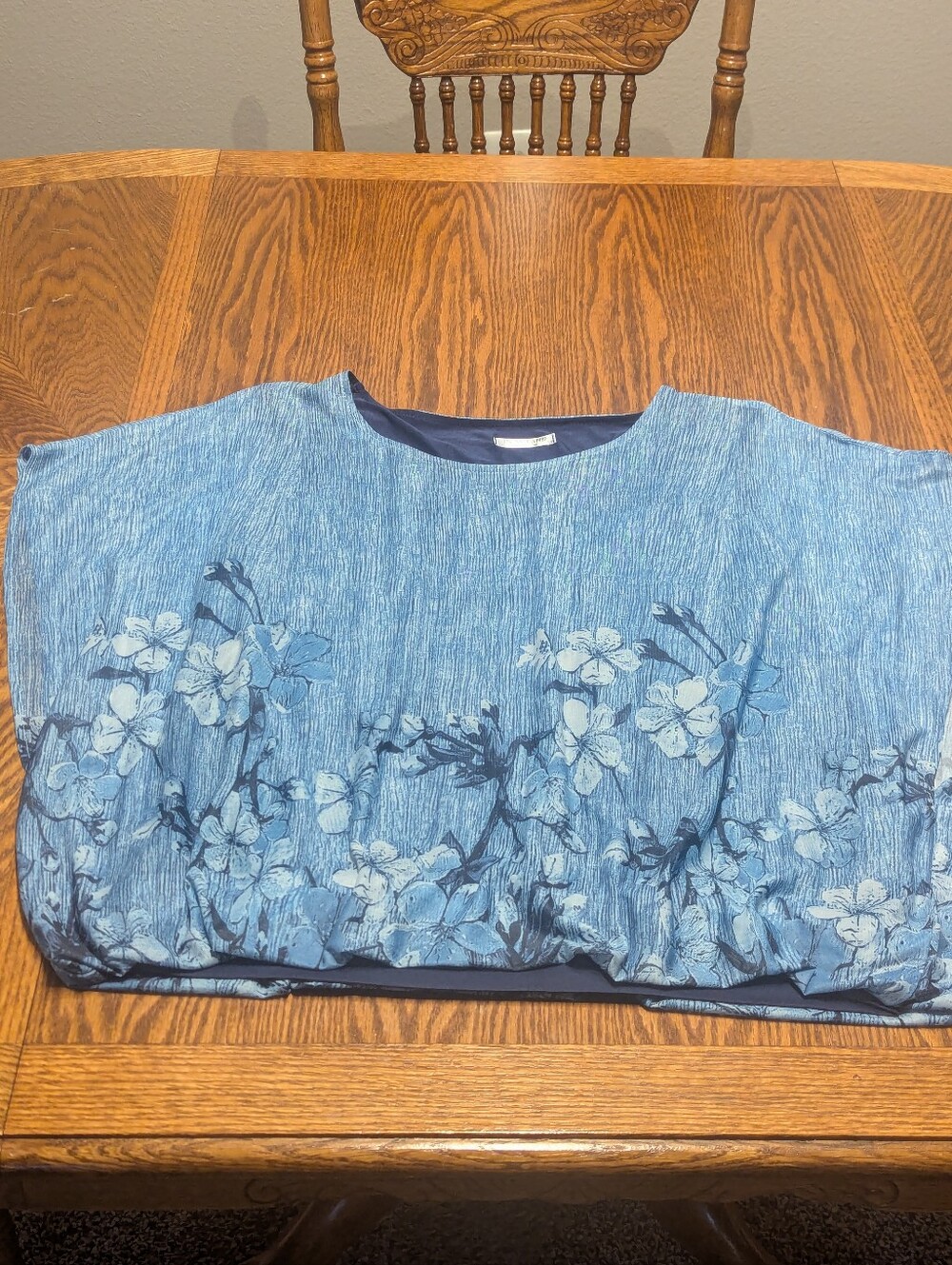 In'Voland Blue Floral Blouse